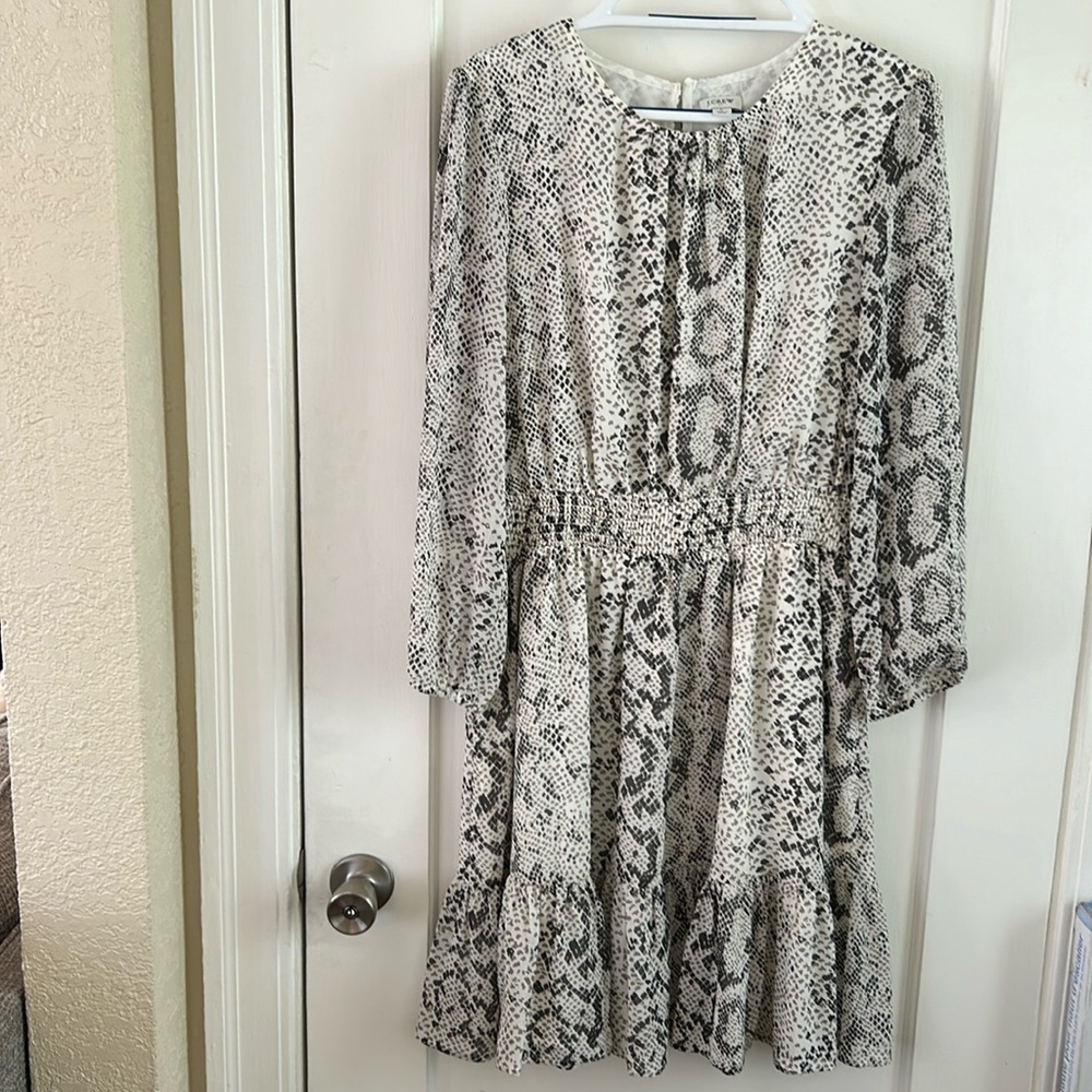 J.Crew snakeskin print dress